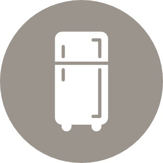 Luxe upgrades like a wine fridge, slide-in range, &amp; kitchen island (select homes)
